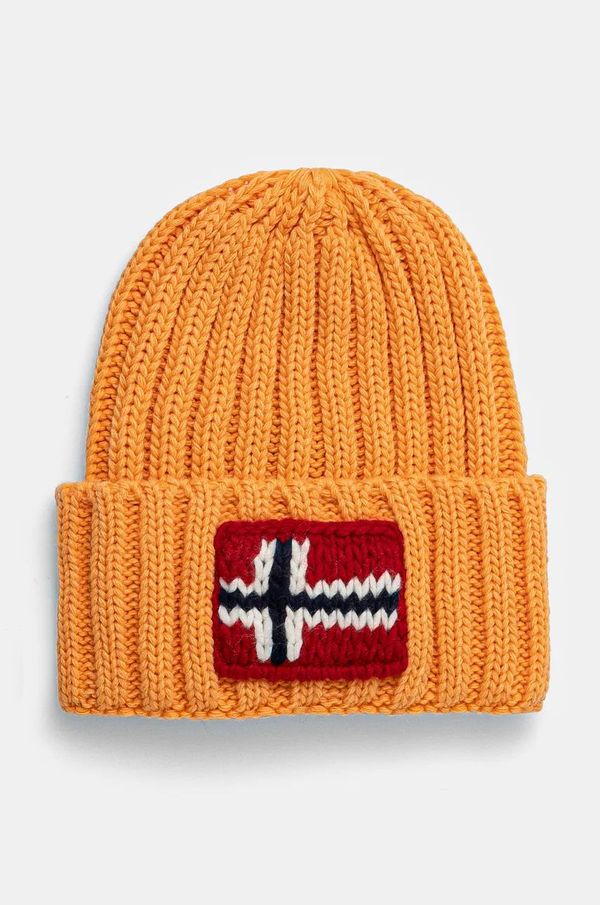 Napapijri Kapa Napapijri F-Semiury boja: narančasta, od debelog pletiva, NP0A4IA5A671