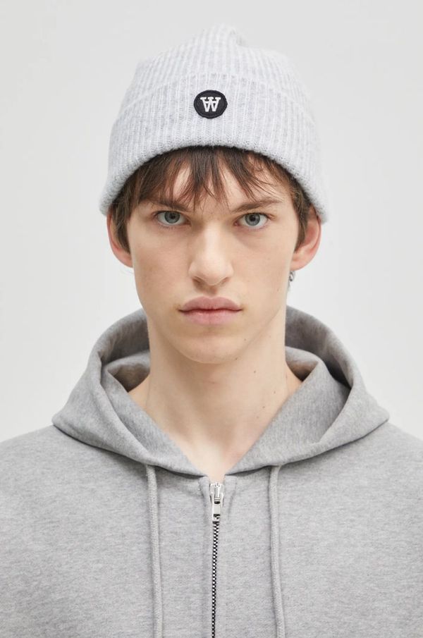 Wood Wood Kapa s dodatkom vune Wood Wood Vin AA Beanie boja: siva, 10320804.4068