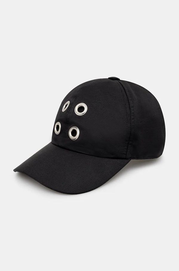 Rick Owens Kapa sa šiltom Rick Owens Baseball Cap boja: crna, bez uzorka, DA02D2478.MUES1