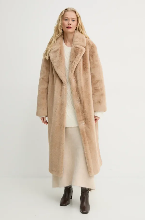 Stand Studio Kaput Stand Studio Maria Coat za žene, boja: bež, za prijelazno razdoblje, oversize, 61122-9070