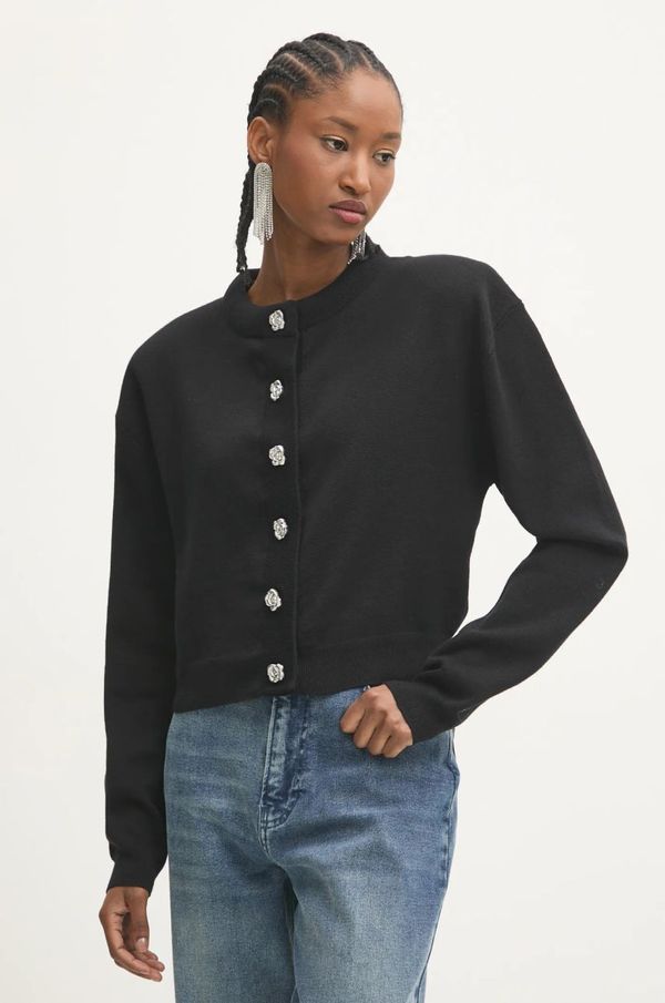 Rotate Kardigan s primjesom kašmira Rotate boja: crna, topli, 114033100