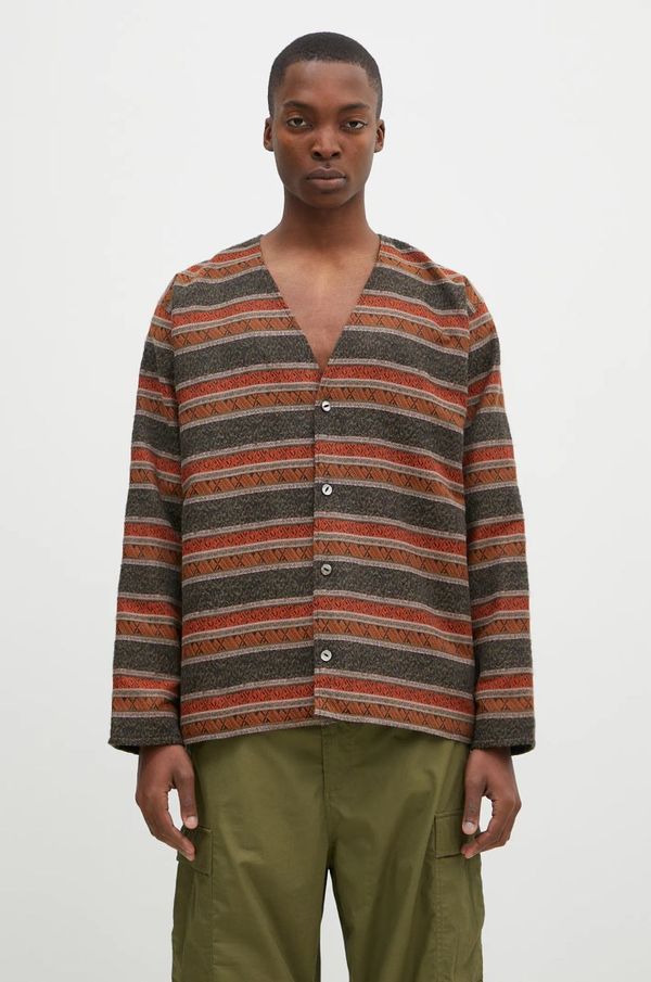 Needles Kardigan s primjesom vune Needles Cardigan Jacket boja: zelena, PU125