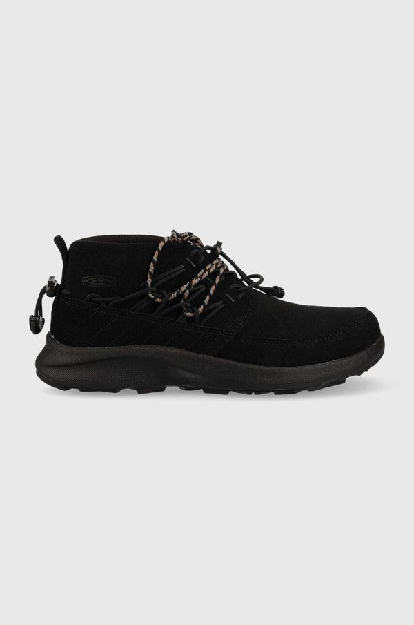 Keen Cipele Keen Uneek Chukka za muškarce, boja: crna, 1026730-BLACK
