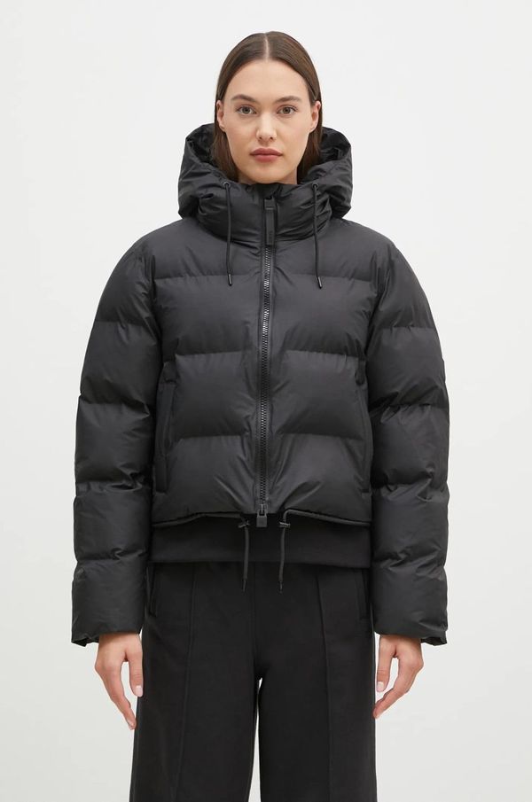 Rains Kišna jakna Rains Alta Short Puffer Jacket W3T3 boja: crna, za zimu, 15150.01