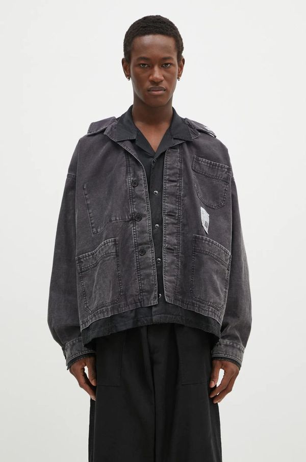 Maison MIHARA YASUHIRO Košulja Maison MIHARA YASUHIRO Double Layered Longsleeve Shirts za muškarce, boja: crna, relaxed, J13SH184