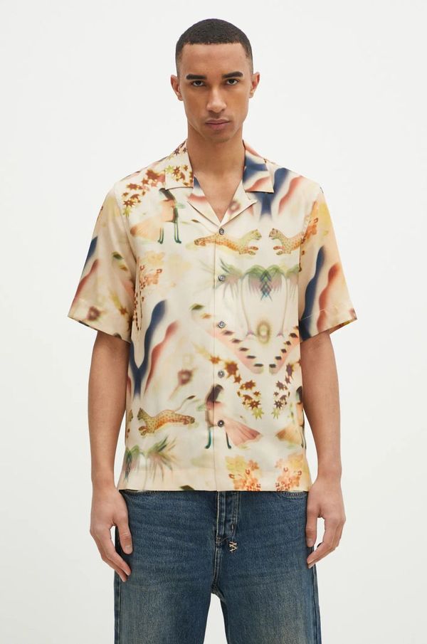 Paul Smith Košulja Paul Smith za muškarce, boja: smeđa, regular, M1R-905U-P02576