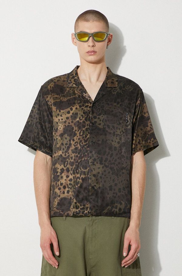 STAMPD Košulja STAMPD za muškarce, boja: zelena, relaxed