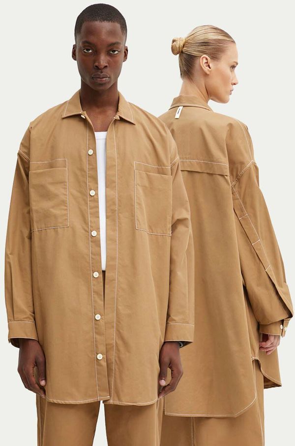 Sunnei Košulja Sunnei boja: bež, relaxed, s klasičnim ovratnikom, RTWXSHR005