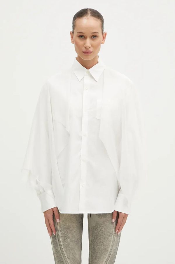 Undercover Košulja Undercover Shirt za žene, boja: bijela, regular, s klasičnim ovratnikom, UC2D1402