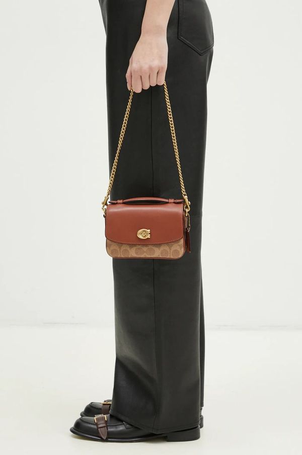 Coach Kožna torba Coach Cassie boja: bež, CW566