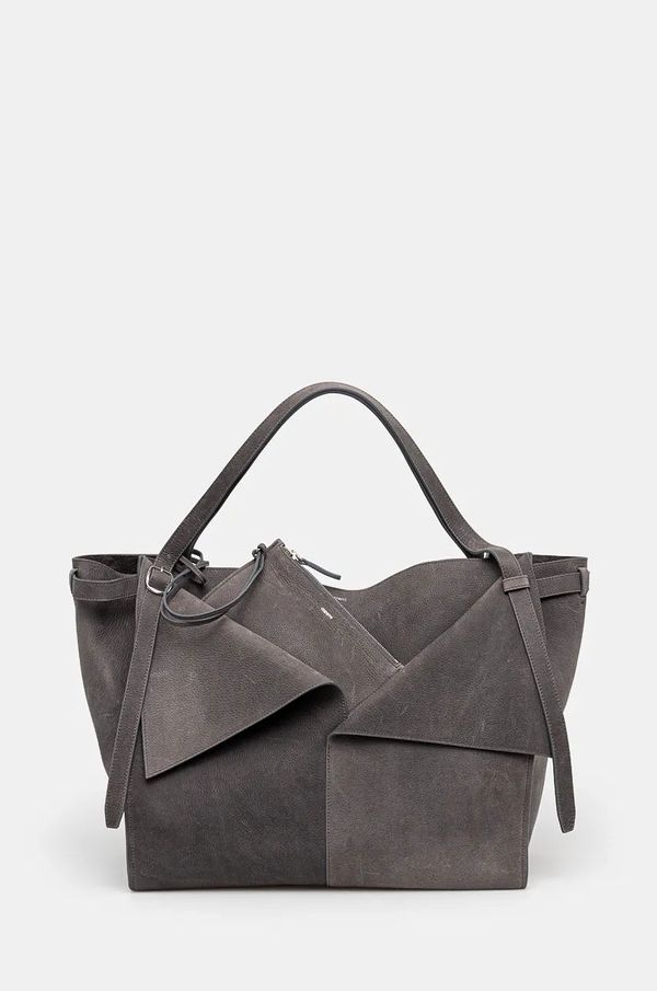 coperni Kožna torba Coperni Belt Cabas Bag boja: siva, COPBA74F6001