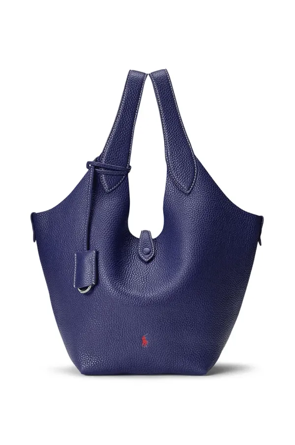 Polo Ralph Lauren Kožna torba Polo Ralph Lauren Tote boja: tamno plava, 428938031