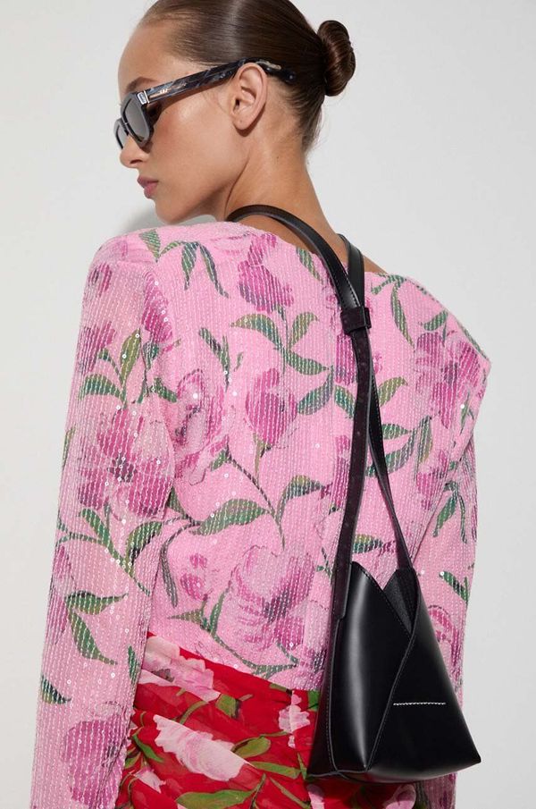 MM6 Maison Margiela Kožna torbica MM6 Maison Margiela boja: crna, SB6ZI0014.P7183