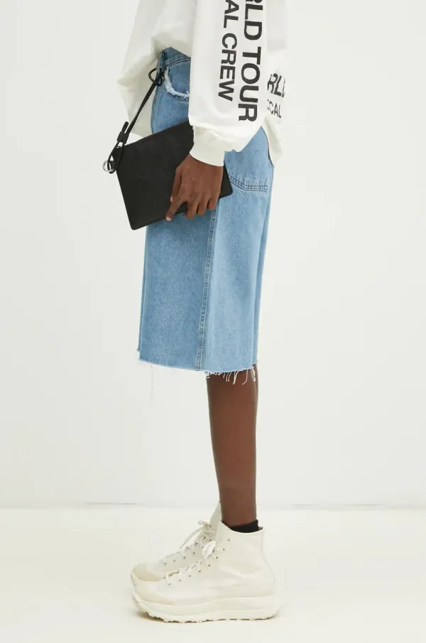 Y-3 Kožna torbica Y-3 Crinkle Leather Pouch boja: crna, JD2896