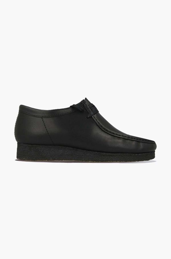 Clarks Originals Kožne cipele Clarks Wallabee boja: crna, 26155514-BLACK