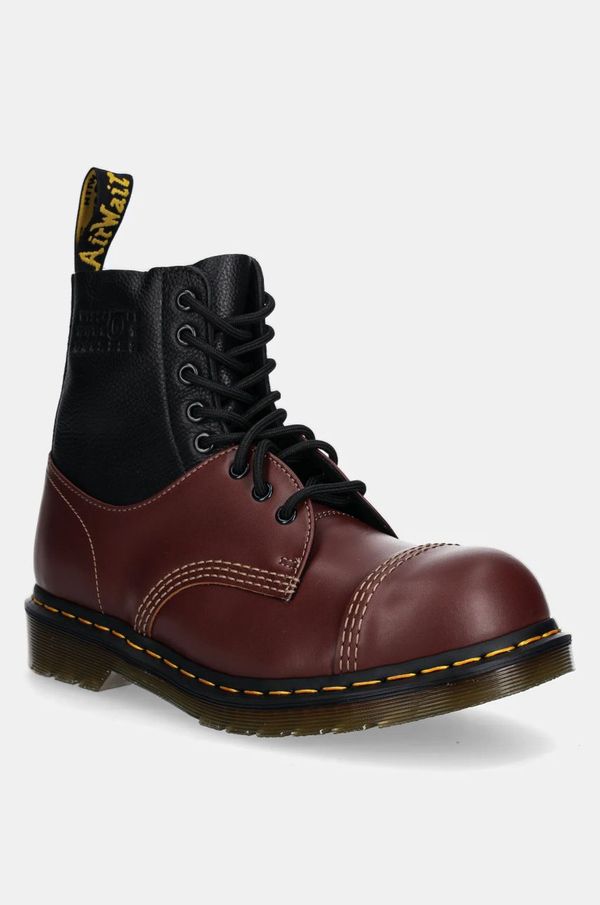 MM6 Maison Margiela Kožne cipele MM6 Maison Margiela MM6 Maison Margiela x Dr. Martens za muškarce, boja: bordo, SH3WU0008.P8029
