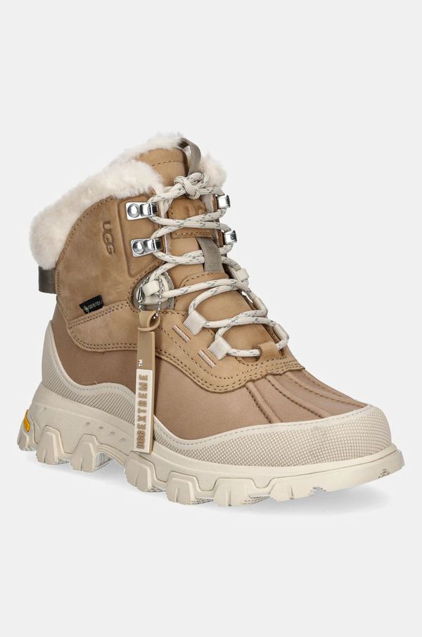 Ugg Kožne cipele za snijeg UGG Adirondack Meridian Hiker boja: smeđa, 1169032-SAN