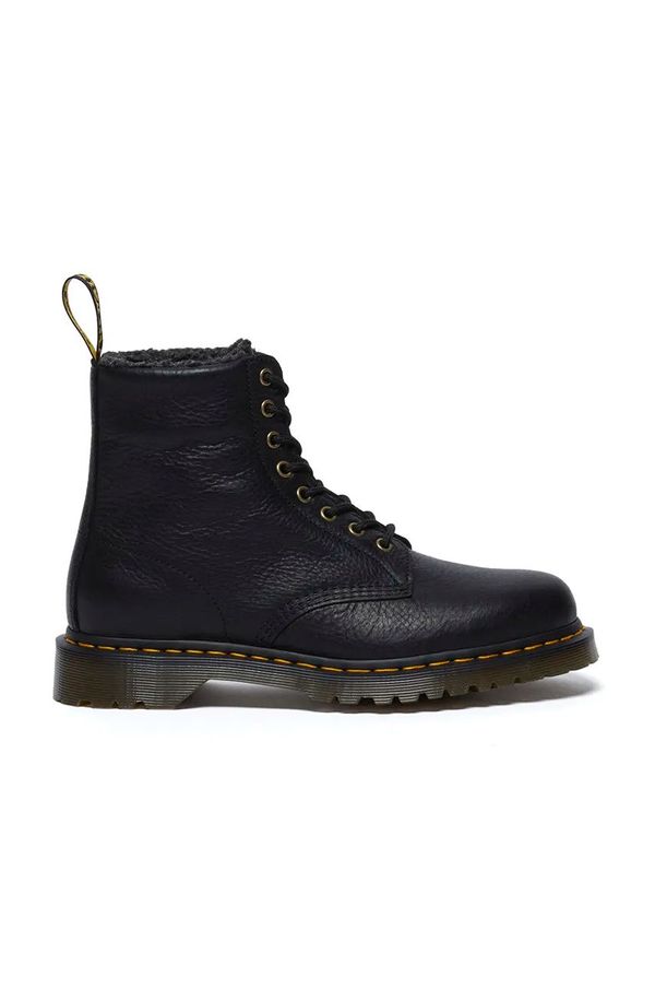 Dr. Martens Kožne čizme Dr. Martens 1460 WL za žene, boja: crna, ravni potplat, s toplom podstavom, DM31873001