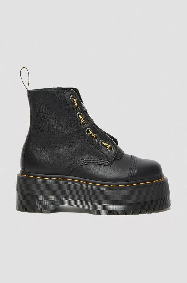Dr. Martens Kožne čizme Dr. Martens Sinclair Max za žene, boja: crna, s platformom, DM27358001