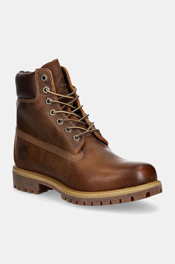 Timberland Kožne čizme Timberland 6In Premium za muškarce, boja: smeđa, TB1270942141