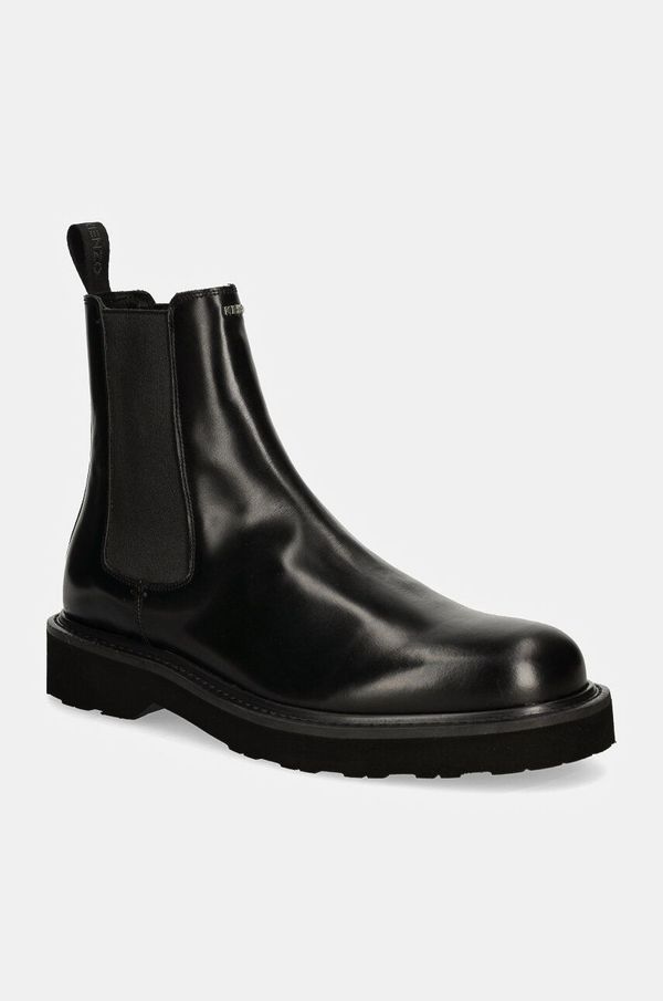 Kenzo Kožne gležnjače Kenzo Ukio Chelsea Boots za muškarce, boja: crna, FE65BT115L52.99