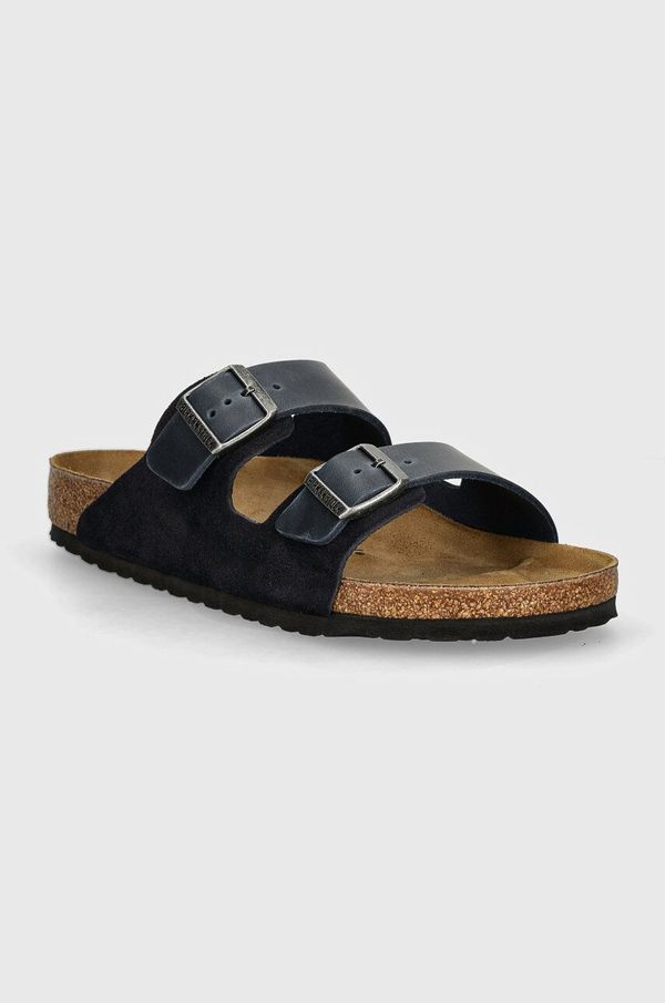 Birkenstock Kožne natikače Birkenstock Arizona za muškarce, boja: tamno plava, 1028152