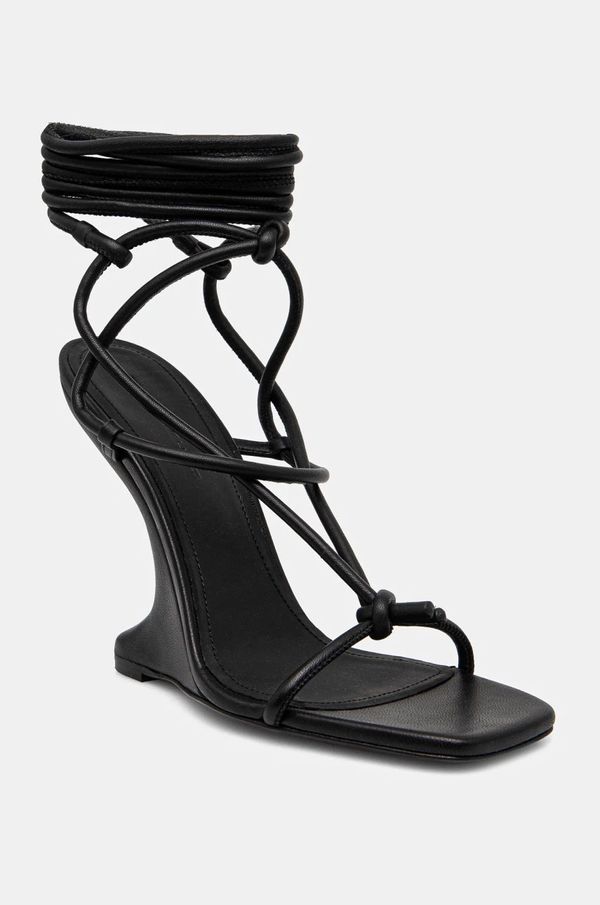 Rick Owens Lilies Kožne sandale Rick Owens Lilies CANTILEVER 11 PENTA boja: crna, LI02D5806LLP