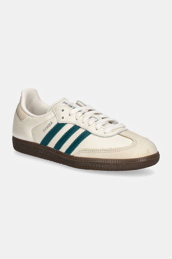 adidas Originals Kožne tenisice adidas Originals Samba OG W boja: bež, IG1963