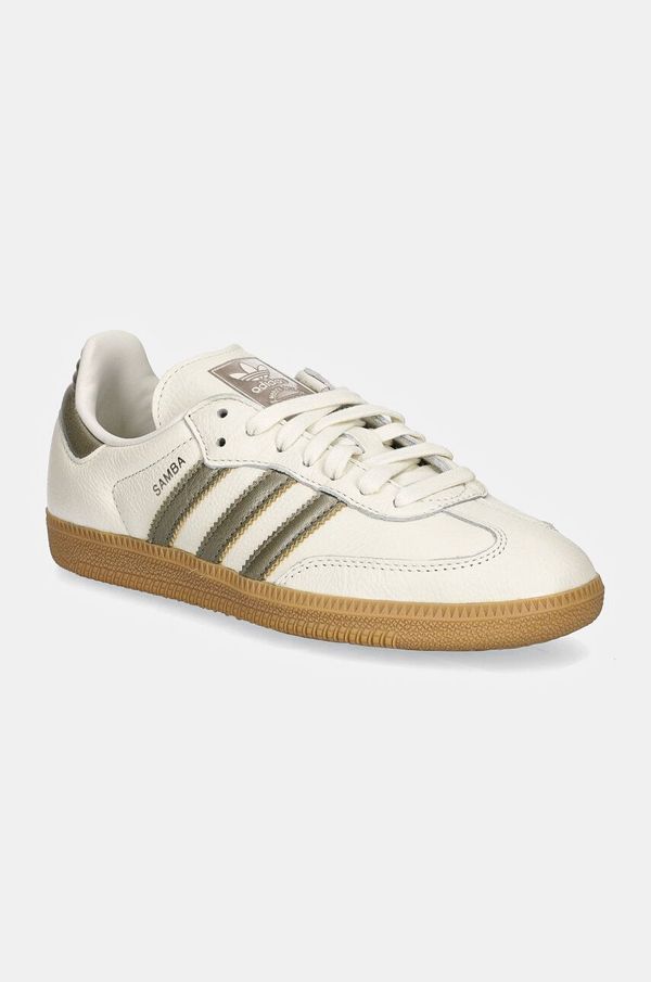 adidas Originals Kožne tenisice adidas Originals Samba OG W boja: bež, IG1964