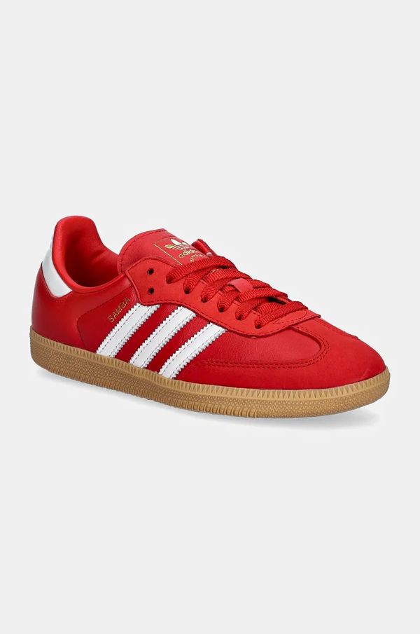 adidas Originals Kožne tenisice adidas Originals Samba OG W boja: crvena, IE6524