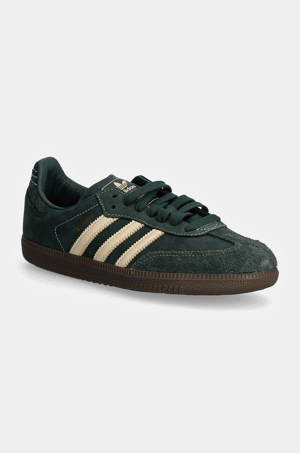 adidas Originals Kožne tenisice adidas Originals Samba OG W boja: zelena, IG1986