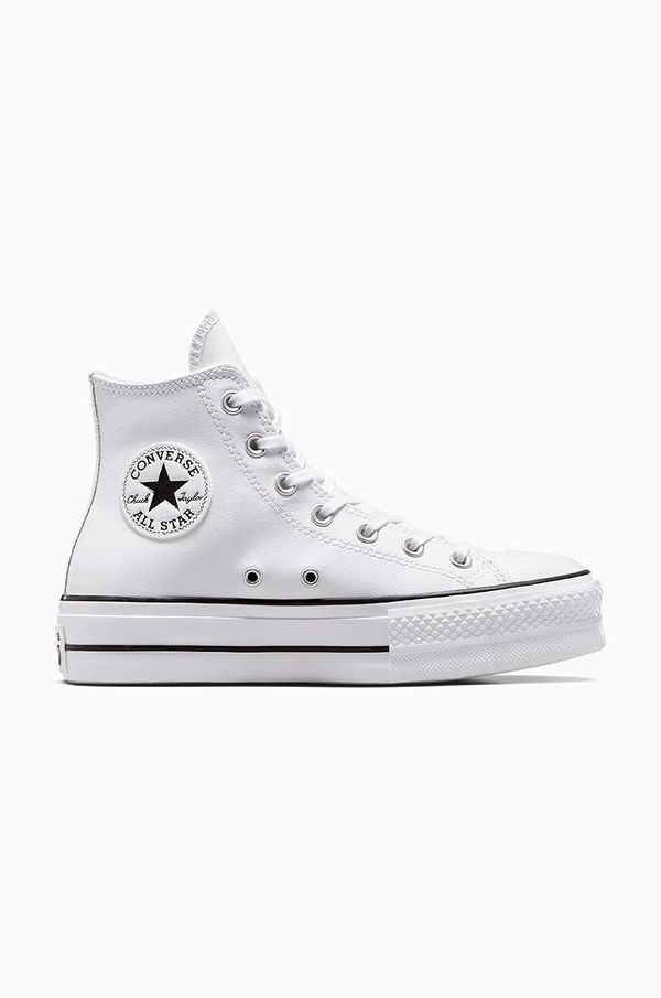 Converse Kožne tenisice Converse Chuck Taylor All Star Lift za žene, boja: bijela, 561676C