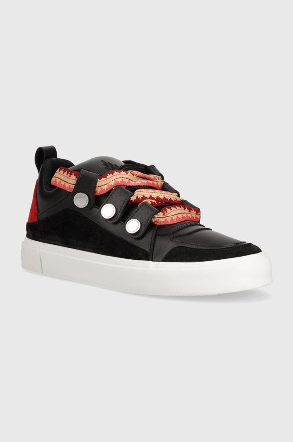 Marcelo Burlon Kožne tenisice Marcelo Burlon Ticinella Sneaker boja: crna, CMIA097S24LEA0011028