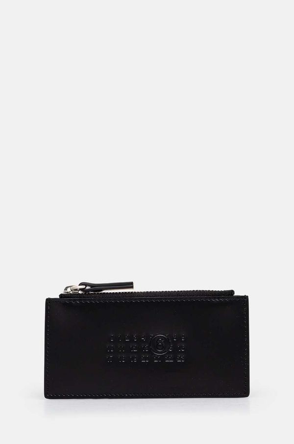 MM6 Maison Margiela Kožni novčanik MM6 Maison Margiela za žene, boja: crna, SA5UI0011.P7183