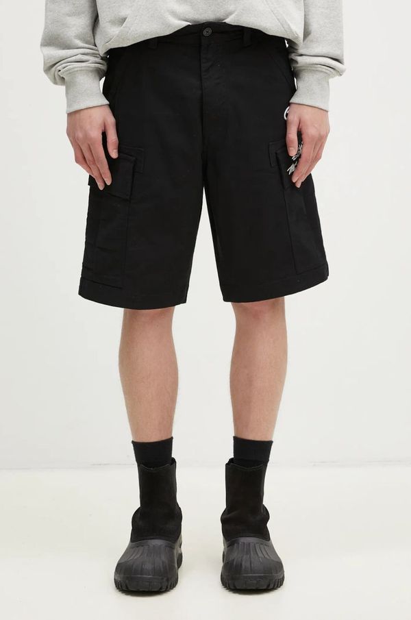 AAPE Kratke hlače AAPE za muškarce, boja: crna, AAPSPMA684XXM