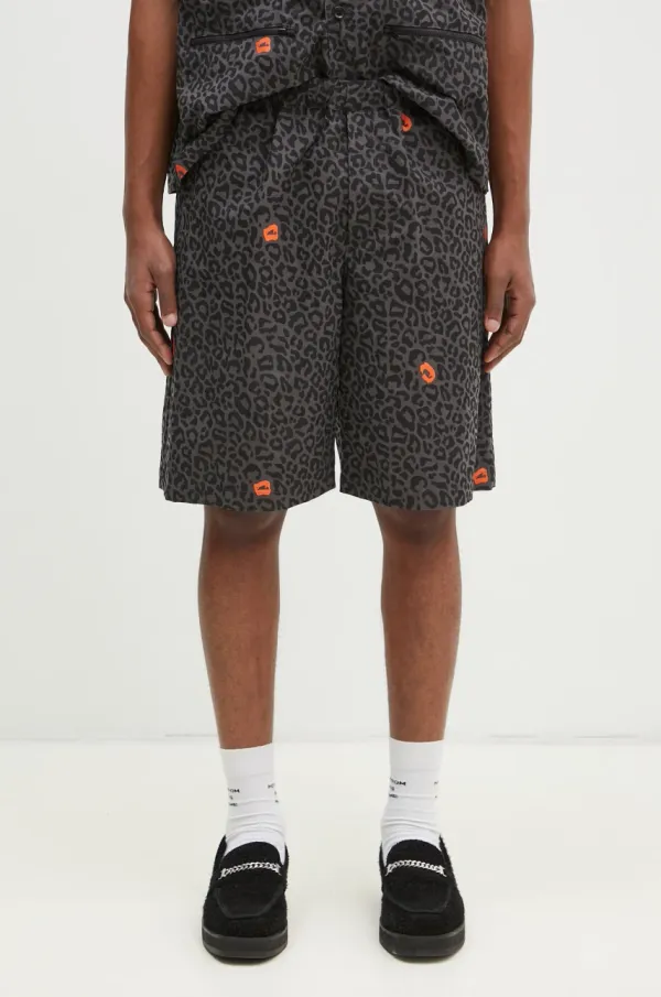 Undercover Kratke hlače Undercover Pants za muškarce, boja: siva, UP1E4507.1