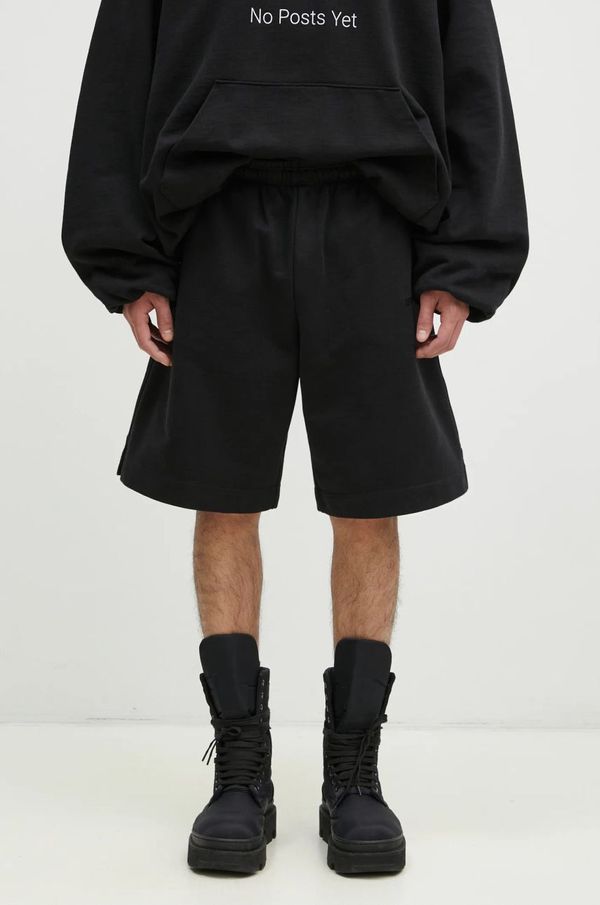 Vetements Kratke hlače VETEMENTS Embroidered Logo boja: crna, bez uzorka, UA66SS610B