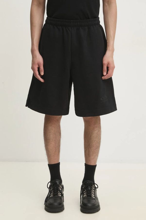 Vetements Kratke hlače VETEMENTS Oval Logo za muškarce, boja: crna, UA66SS600BB
