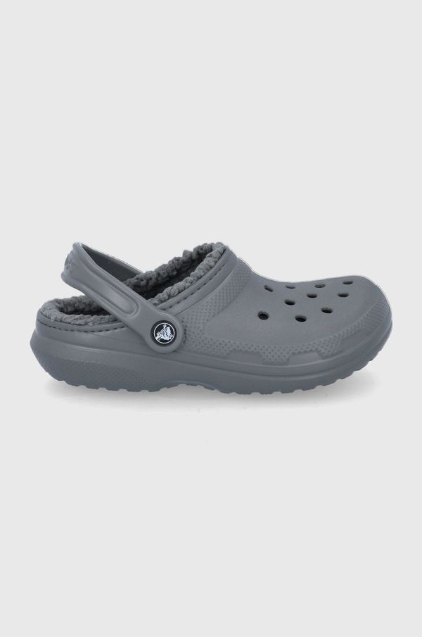 Crocs Kućne papuče Crocs CLASSIC LINED CLOG boja: siva, ASSIC.LINED.CLOG.203591-ELECTRIC.P