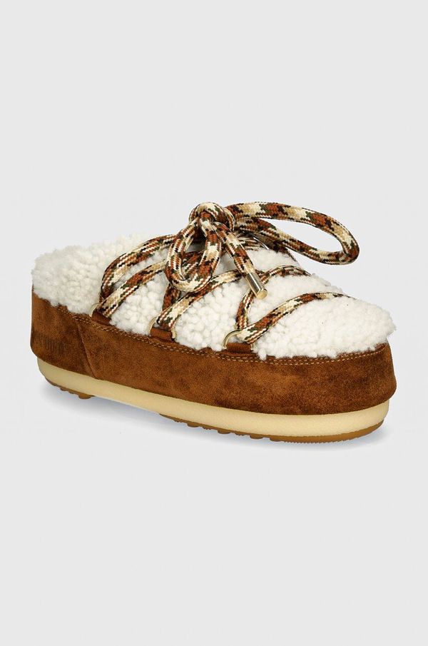 Moon Boot Kućne papuče Moon Boot MB MULE SHEARLING boja: smeđa, 80D1460240 MA03