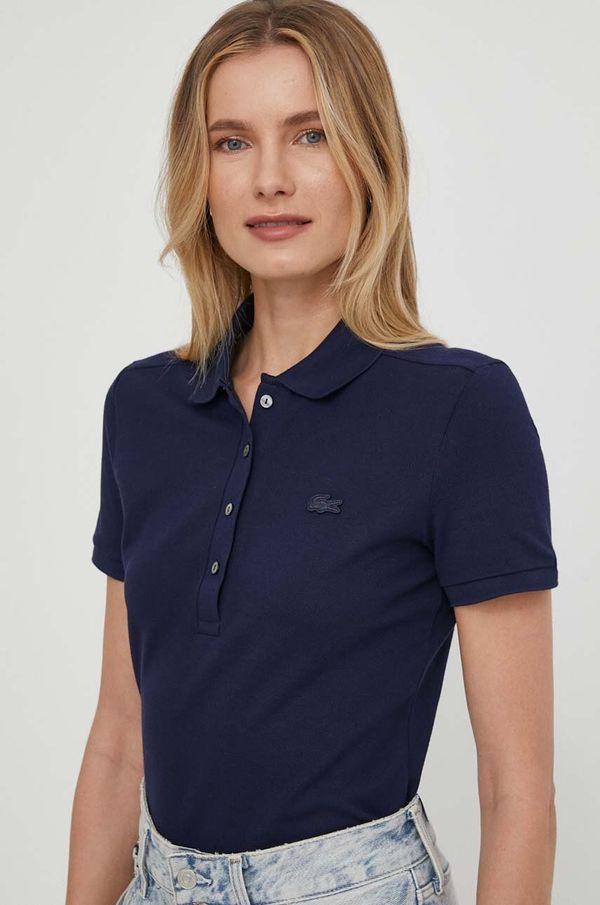 Lacoste Majica kratkih rukava Lacoste za žene, boja: tamno plava, PF5462-001