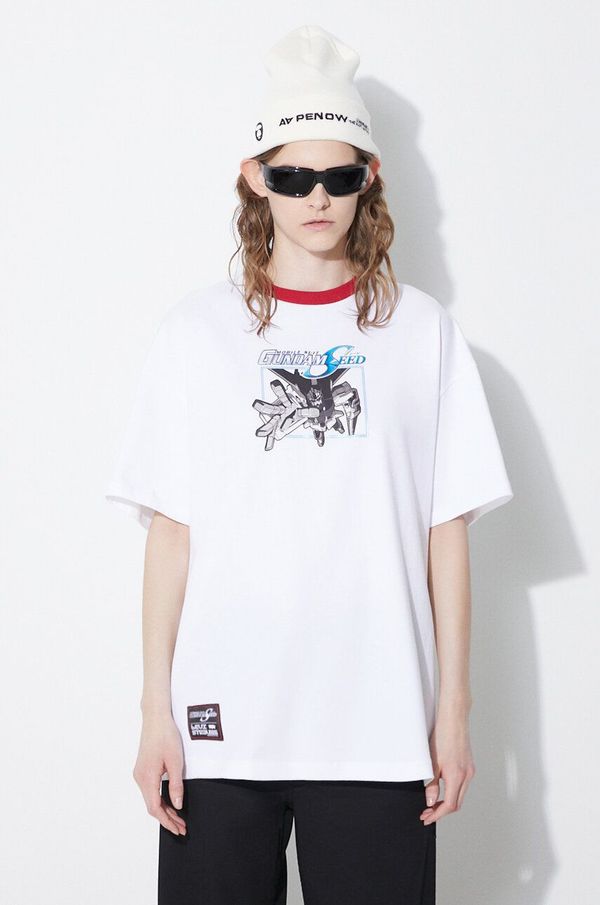 Levi's Pamučna majica Levi's Levi's® x Gundam SEED boja: bijela, s tiskom, A7412.0000