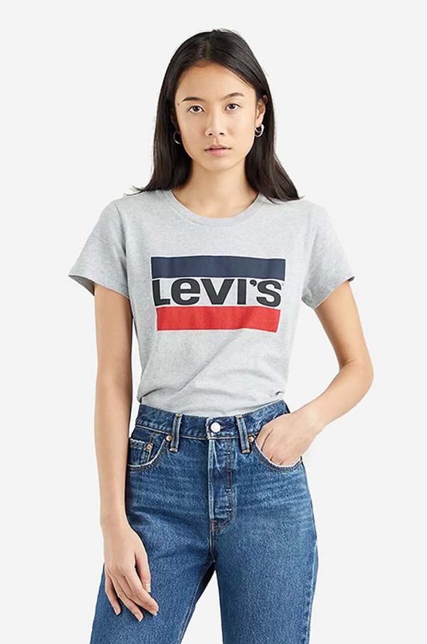 Levi's Pamučna majica Levi's The Perfect Tee boja: siva, 17369.1687-grey