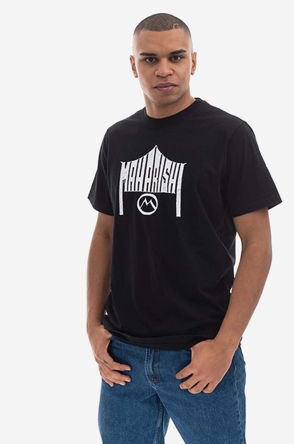 Maharishi Pamučna majica Maharishi 1995 T-shirt Organic Cotton Jarse 9928 BLACK boja: crna, s tiskom, 9928.BLACK-BLACK