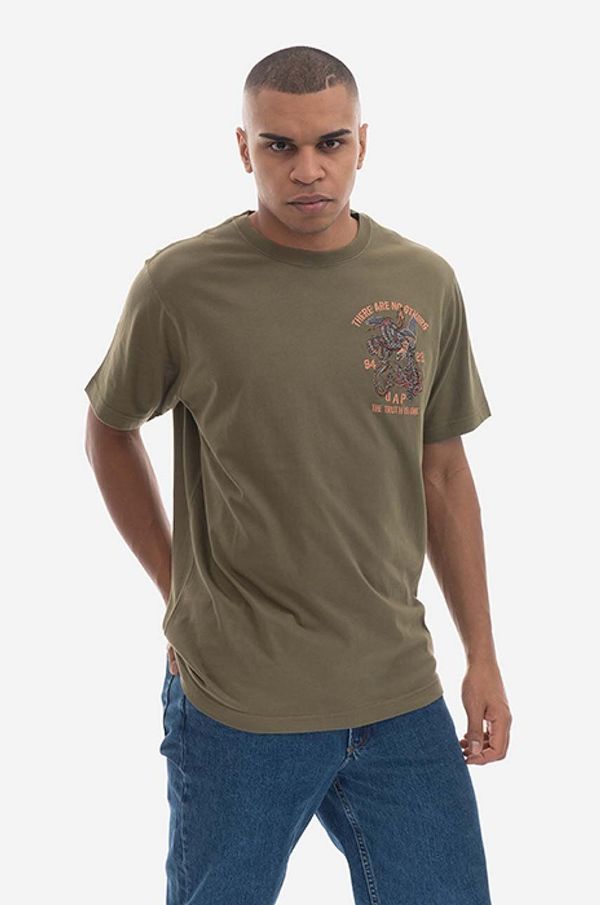 Maharishi Pamučna majica Maharishi U.A.P. Embroidered T-shirt Organic Cotton Jerse boja: zelena, s uzorkom, 4093.OLIVE-OLIVE