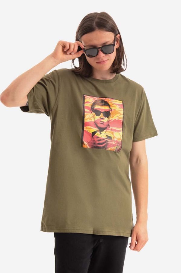 Maharishi Pamučna majica Maharishi Warhol Polaroid Portrait T-Shirt OCJ boja: zelena, s tiskom, 9711.OLIVE-OLIVE