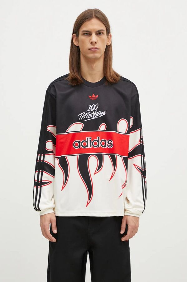 adidas Originals Majica dugih rukava adidas Originals 100 Thieves Longsleeve za muškarce, s uzorkom, JD8174
