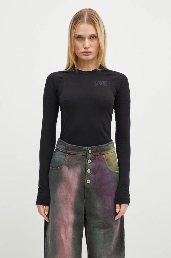 MM6 Maison Margiela Majica dugih rukava MM6 Maison Margiela za žene, boja: crna, S52NH0024.M20037