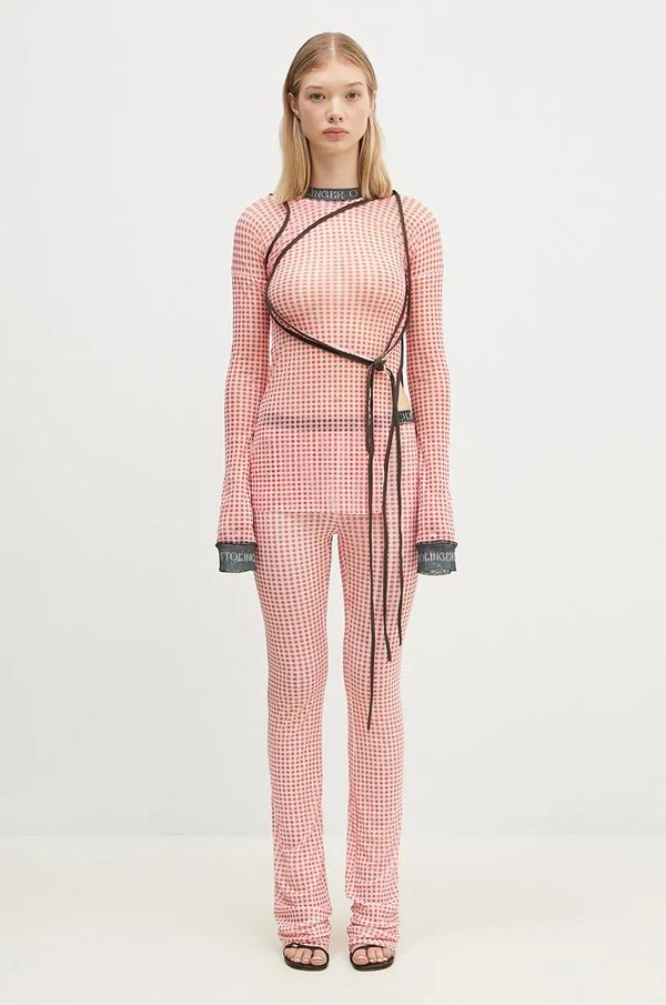 Ottolinger Majica dugih rukava Ottolinger Mesh Deconstructed Longsleeve boja: crvena, 1010201821