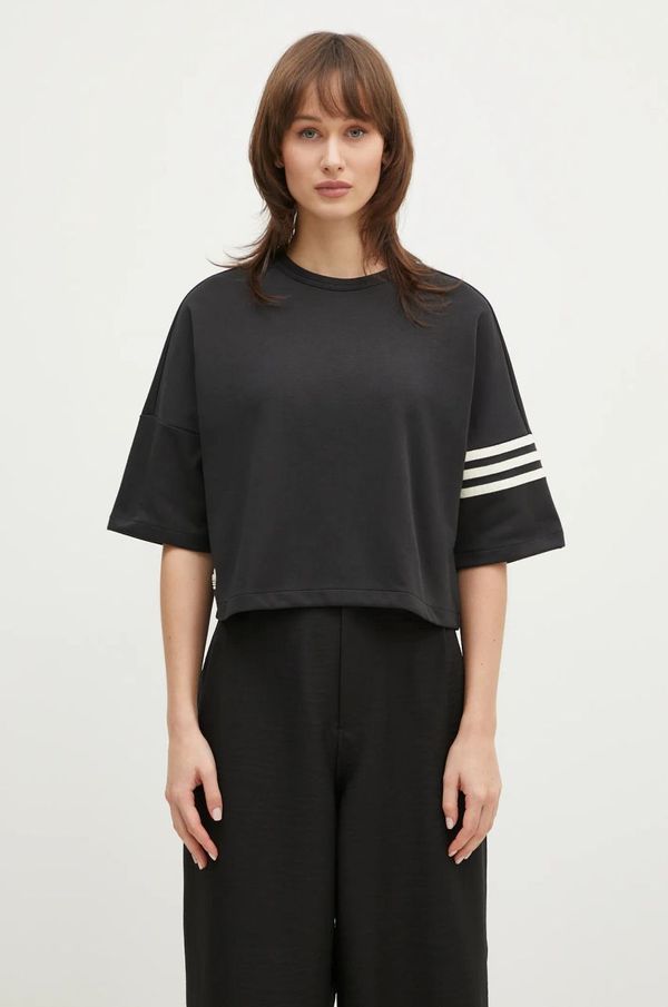 adidas Originals Majica kratkih rukava adidas Originals Neuclassics za žene, boja: crna, JI8510